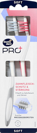 Dontodent PRO+ Zahnbürste PRO+ Zahnfleischschutz & Stärkung, soft, 2 St