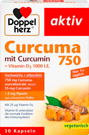 Doppelherz Curcuma 750 Kapseln 30 St., 26,7 g