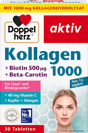 Doppelherz Kollagen 1000, Tabletten 30 St, 40,8 g