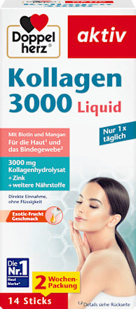 Doppelherz Kollagen 3.000 Liquid Sticks 14 St., 140 ml