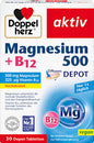 Doppelherz Magnesium 500 + B12 2-Phasen Depot Tabletten 30 St, 51 g