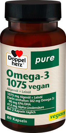 Doppelherz Omega-3 1075 vegan Kapseln 80 St, 61,2 g