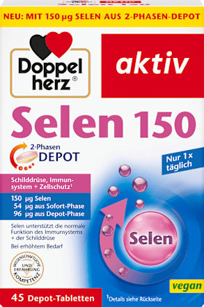 Doppelherz Selen 150 Depot-Tabletten 45 St, 34,3 g