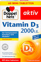 Doppelherz Vitamin D3 2000 I.E. Mini Tabletten 60 St, 24,9 g