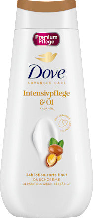 Dove Duschcreme Advanced Care Intensivpflege & Öl, Arganöl, 225 ml