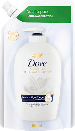 Dove Flüssigseife, pflegende Handwaschlotion, Nachfüllpack, 500 ml