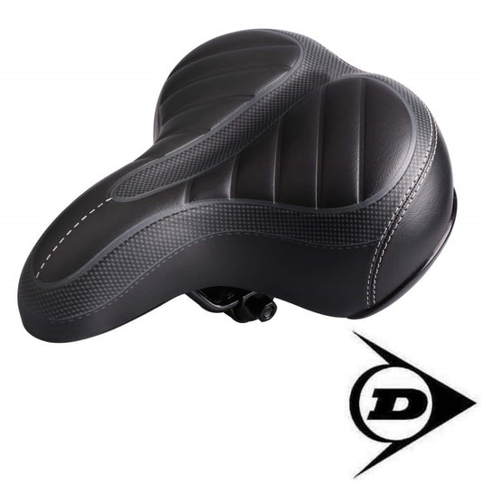 Dunlop FGS19 Cityrad Touring Gel Fahrradsattel, Damen Fahrradsattel für City- und Tourenräder, anatomisch optimierter Sattel mit GEL-Polsterung, ergonomisch, wasserabweisend, Komfortsattel für Damen, Radfahren ohne Sattelschmerzen
