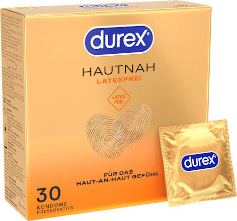 Durex Kondome Hautnah, latexfrei, Breite 56mm, 30 St