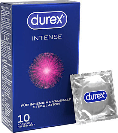 Durex Kondome Intense Orgasmic, Breite 56mm, 10 St