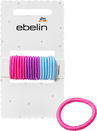 ebelin Haargummis mini, bunt, 18 St