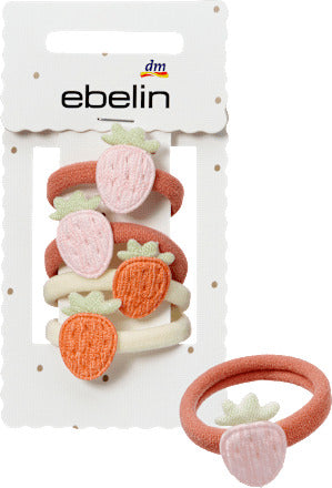 ebelin Haargummis mit Erdbeeren, 4 St