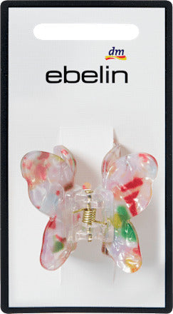 ebelin Haarklammer Schmetterling, bunt, 1 St
