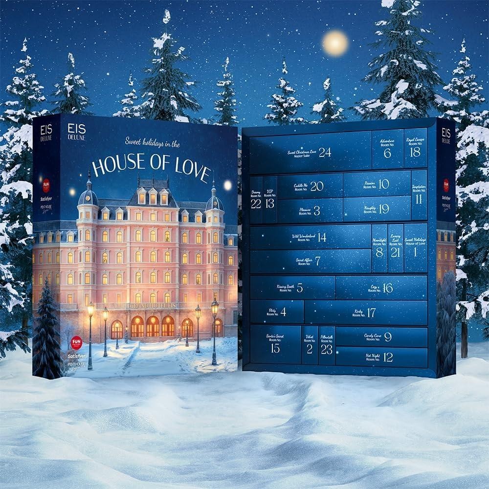 EIS Deluxe Erotischer Adventskalender 2025 - 24 hochwertigen Sexspielzeugen, Vibratoren, Erotik Advent, für Paare, für Damen und Herren ( Wert 650€ )