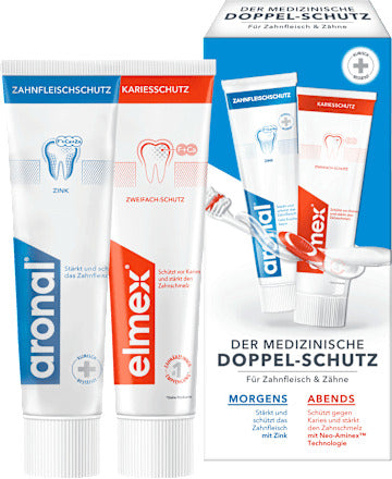 elmex Zahnpasta aronal & elmex Mundhygiene-Set (2 x 75 ml), 150 ml