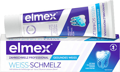 elmex Zahnpasta Zahnschmelz Professional Weiss-Schmelz, 75 ml