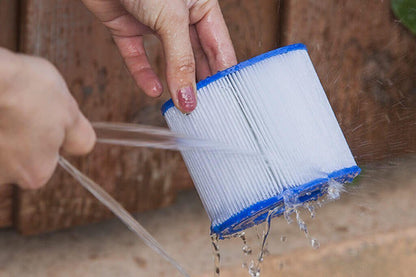 JUNG Whirlpool Ersatzfilter 3er Set – antibakterielle Filterkartuschen für aufblasbare Whirlpools, selbstaufblasende beheizte SPA Pools, kompatibel mit Typ SP-N1408778, mit Backti-Stop® Technologie