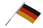 JUNG LED-Fahne 20x30 cm blinkend Deutschland Fanartikel mit Batteriebetrieb und Leuchtfunktion – Schwarz Rot Gold Flagge zur EM 2024 für Stadion, Fanmeile und Heimdeko, Fußball Accessoire