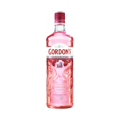 Gordon’s Premium Pink Distilled Gin 6er 0,7l Alkohol Set – Fruchtiger Pink Gin mit 37,5% Vol. - Roséfarbener London Gin mit Himbeer-, Erdbeer- und Johannisbeeraromen im praktischen 3er Flaschenpack - Alcohol