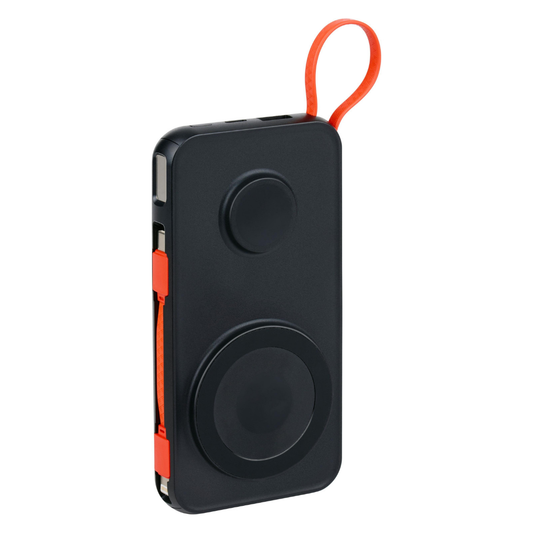 GRUNDIG Magnetische Wireless Powerbank 10000mAh Schwarz MagSafe kompatibel Kabellos Schnellladen Tragbar Kompakt Akku Ladegerät Smartphone