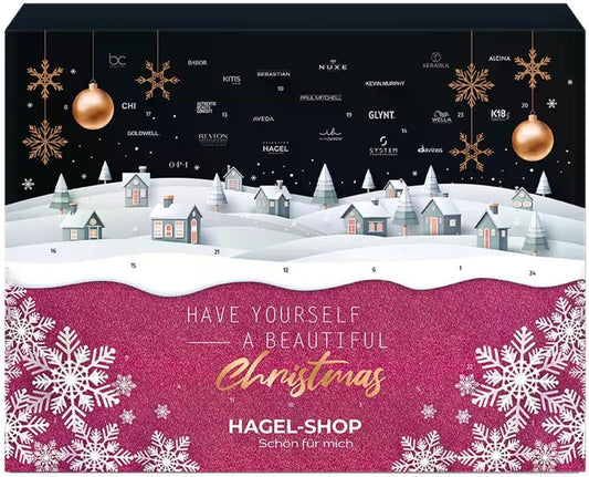 Hagel-Shop Adventskalender 2025 Frauen Beauty, Multibrand Edition - 24 Pflege Kosmetik Advent Kalender Mädchen, Weihnachtskalender Damen WERT 360€