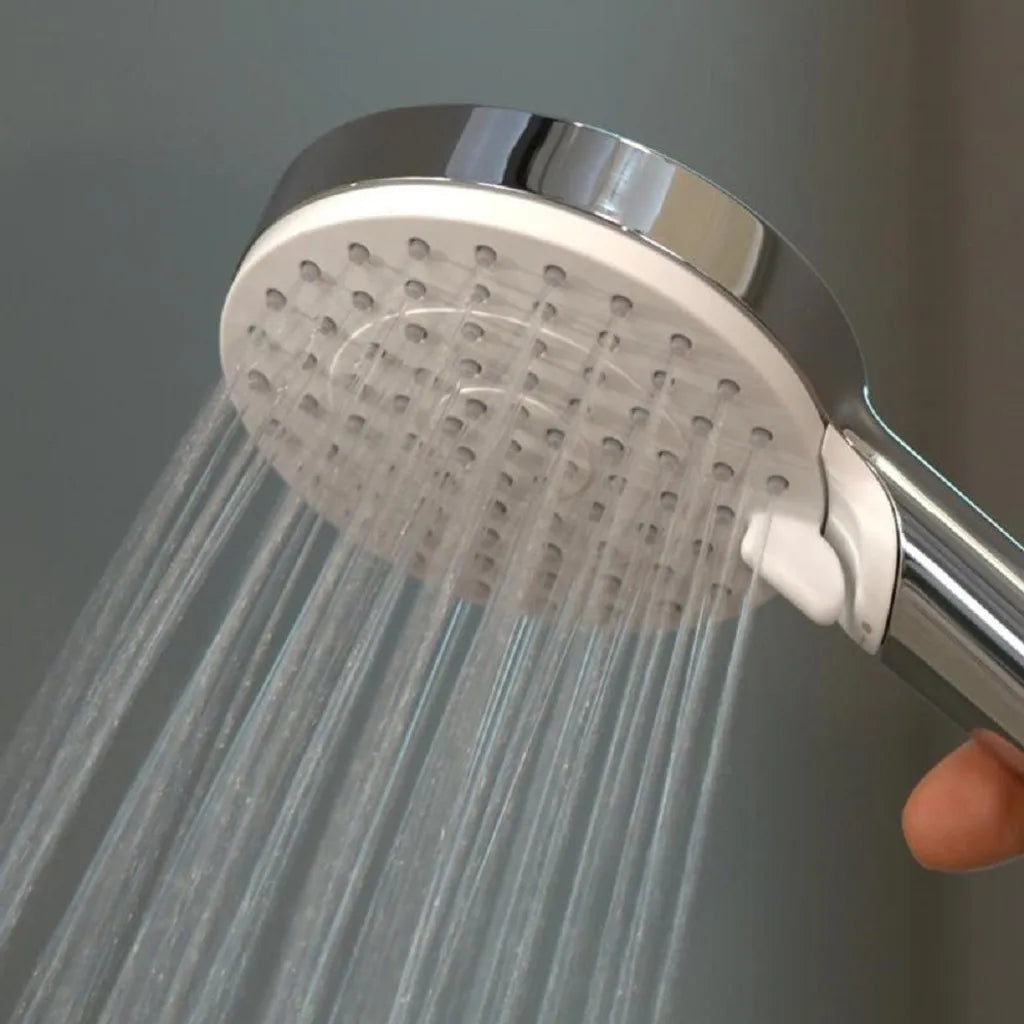 Hansgrohe Crometta E 240 Duschsystem mit Thermostat und Handbrause – Wassersparende Regendusche mit QuickClean und EcoSmart, verchromt, Komplettset für modernes Duscherlebnis
