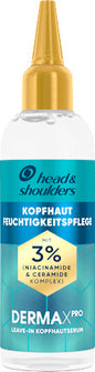head&shoulders Leave-In Serum Derma x Pro Kopfhaut-Feuchtigkeitspflege, 145 ml