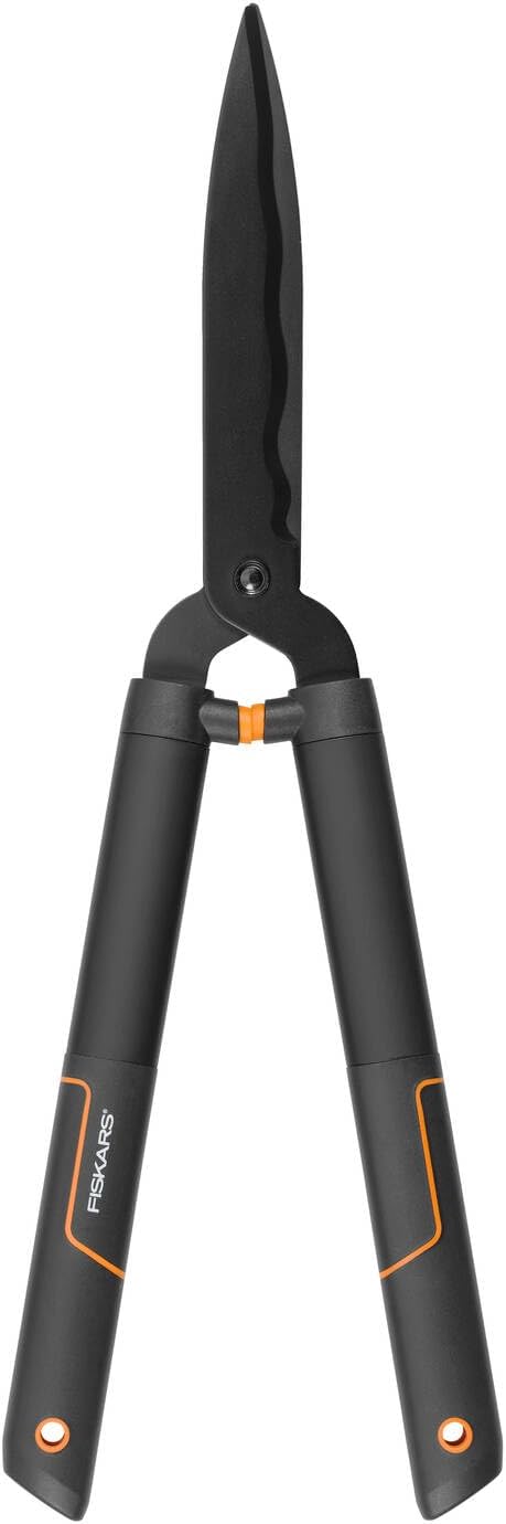 Fiskars SingleStep 60cm Heckenschere HS22 mit gezacktem Wellenschliff, ergonomischem Puffergriff, gehärtetem Stahl, manuelle Hecken-, Strauch- und Buschschere, langlebig, komfortabel, 840 g