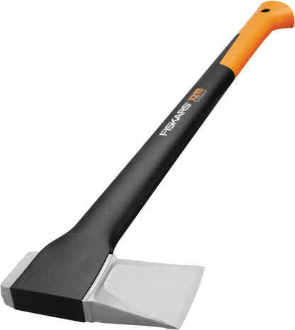 Fiskars Spaltaxt X21-L, 1,63 kg Profi-Holzspaltaxt mit Antihaft-Stahlklinge und Glasfasergriff, 70 cm lange Axt für mittelgroße Stammstücke, inkl. Transportschutz, Schwarz/Orange, 1015642