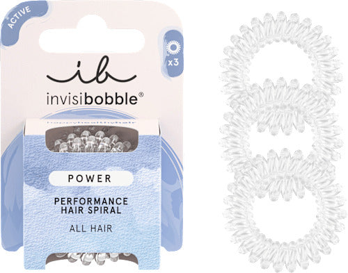 invisibobble Haargummi Power Crystal Clear, 3 St