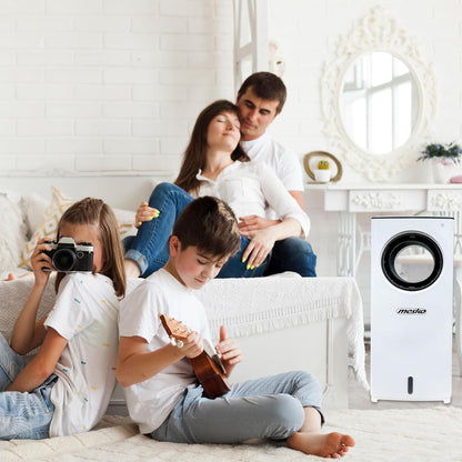 JUNG BLADELESS Mobile Klimaanlage ohne Abluftschlauch, 3-in-1 Luftkühler, Luftreiniger, Luftbefeuchter, Fernbedienung, 8h Timer, leise, für Räume bis 10m², energiesparend und umweltfreundlich