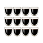 Klasique Doppelwandige Espresso Gläser 100ml, 12er Set, Thermogläser Borosilikat, Schwebeeffekt, Hitzebeständig, Spülmaschinenfest, Glas Doppelwandig