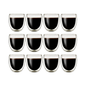 Klasique Doppelwandige Latte Macchiato Gläser Set 250ml – 12er Thermogläser mit Schwebeeffekt, doppelwandig, Borosilikatglas, spülmaschinengeeignet