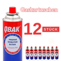 RESCH QBAK 12er Set Butangas Gaskartuschen 227g für Campingkocher, Gasbrenner, Heizstrahler – Bajonettanschluss, Butan Gasflasche für Outdoor, Gasgeräte, sichere Anwendung, hohe Brenntemperatur Gas