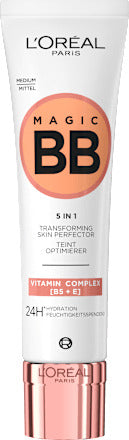 L'ORÉAL PARiS BB Cream 5in1, 24h feuchtigkeitsspendend, Mittel, LSF 11, 30 ml