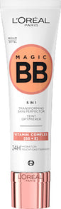 L'ORÉAL PARiS BB Cream 5in1, 24h feuchtigkeitsspendend, Mittel, LSF 11, 30 ml