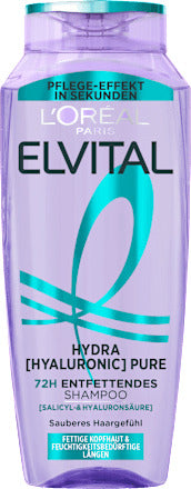 L'ORÉAL PARiS ELVITAL Shampoo Hydra Hyaluronic Pure, 250 ml