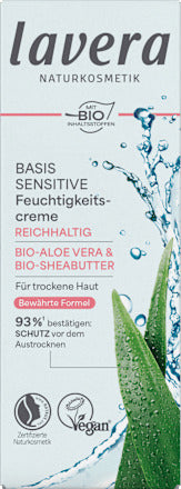 lavera NATURKOSMETIK Gesichtscreme Basis Sensitiv trockene Haut, 50 ml