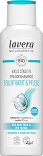 lavera NATURKOSMETIK Shampoo Basis Sensitiv Feuchtigkeit & Pflege, 250 ml