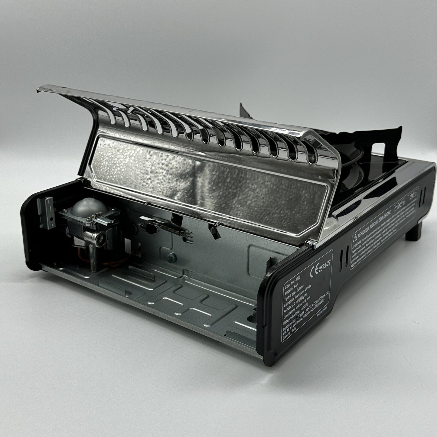 LIT 4000 Tragbarer Gasherd Edelstahl Kompakt Leistungsstark Mobil Flexibel Sicher Hochwertig Stabil Effizient Für Outdoor Kochen Camping Picknick Garten Portable Kochgerät