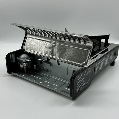 LIT 4000 Tragbarer Gasherd Edelstahl Kompakt Leistungsstark Mobil Flexibel Sicher Hochwertig Stabil Effizient Für Outdoor Kochen Camping Picknick Garten Portable Kochgerät