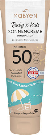 Mabyen Sonnencreme Baby & Kids sensitiv LSF 50, 100 ml