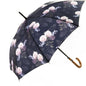Mary Sam's Regenschirm Stockschirm Blumenmuster Rosa Lila Damen Herren Ultraleicht Sturmfest Automatik Holzgriff Winddicht Wasserabweisend Schirm Produkt