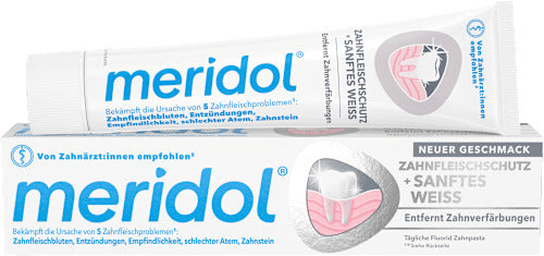 meridol Zahnpasta Zahnfleischschutz sanftes Weiss, 75 ml