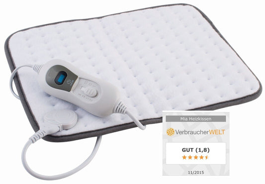 MIA Heizkissen, Wärmekissen, Heizkissen 40 x 30 cm, Soft-Fleece Heizkissen, elektrisches Wärmekissen, Heizkissen mit 3 Temperaturstufen, Heizkissen waschbar, Heizkissen mit Kabelfernbedienung