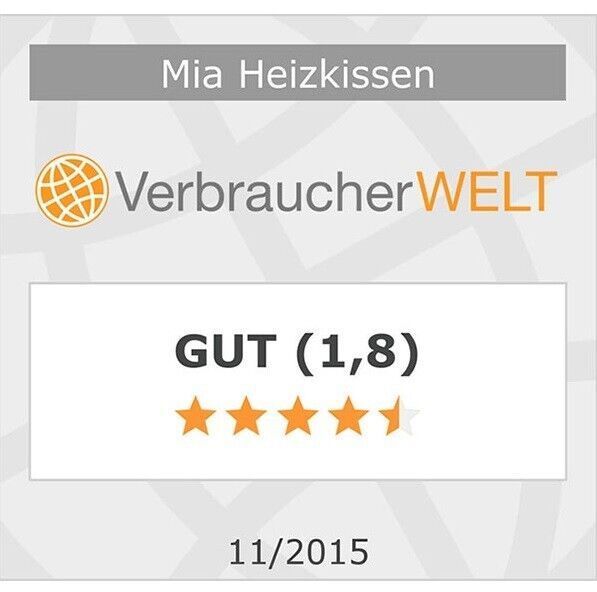MIA Heizkissen, Wärmekissen, Heizkissen 40 x 30 cm, Soft-Fleece Heizkissen, elektrisches Wärmekissen, Heizkissen mit 3 Temperaturstufen, Heizkissen waschbar, Heizkissen mit Kabelfernbedienung