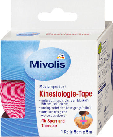 Mivolis Kinesiologie-Tape, 1 Rolle, 1 St