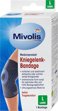 Mivolis Kniegelenk-Bandage L, 1 St