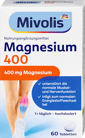 Mivolis Magnesium 400, Tabletten 60 St, 48 g