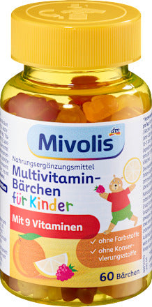 Mivolis Multivitamin-Bärchen für Kinder 60 St, 120 g