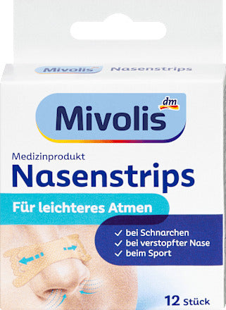 Mivolis Nasenstrips, 12 St